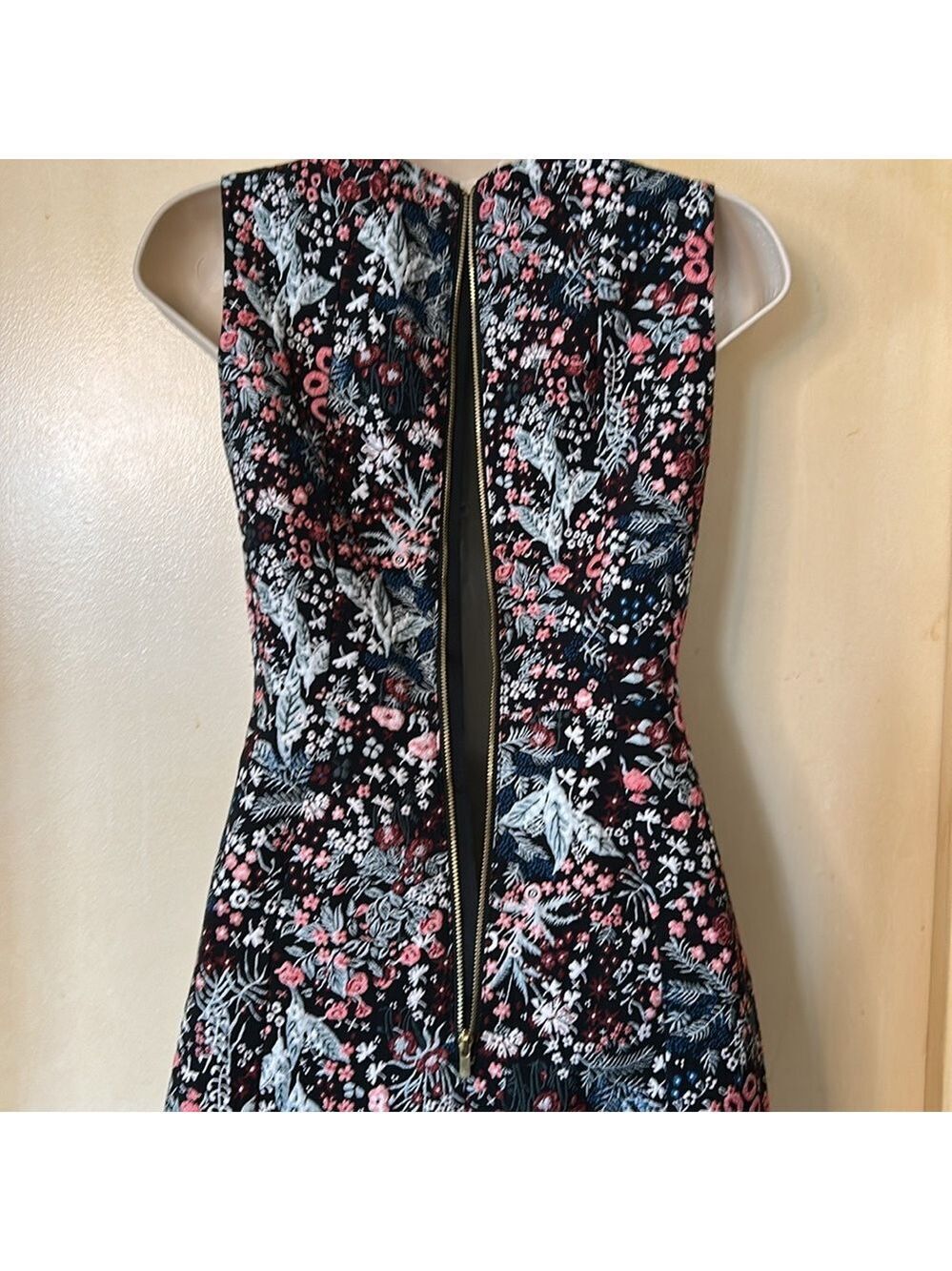 H&M floral tapestry sheath dress size 2 - Picture 7 of 11
